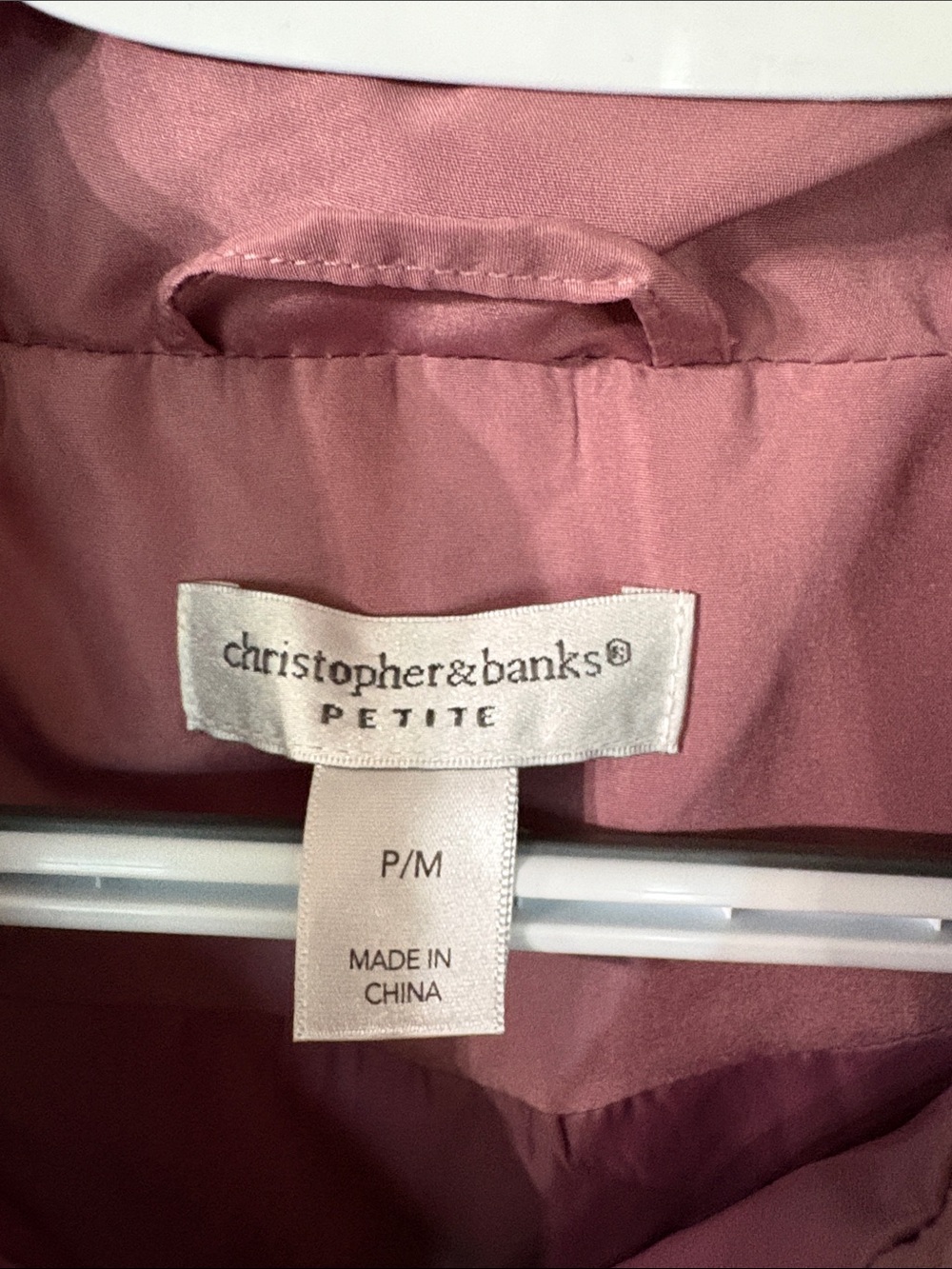 Christopher & Banks Quilted Sleeveless Vest — Dusty Rose - Picture 2 of 5